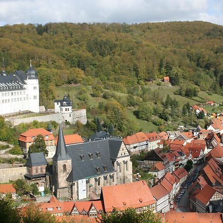 Hotel Garni Weisses Ross Stolberg i. Harz 외부 사진