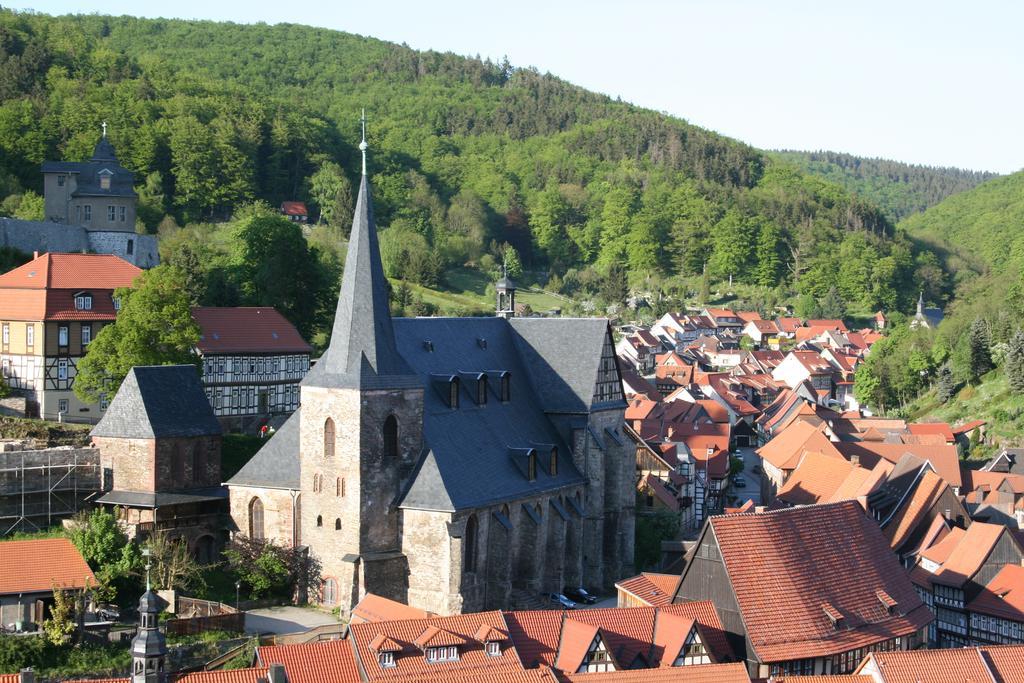 Hotel Garni Weisses Ross Stolberg i. Harz 외부 사진